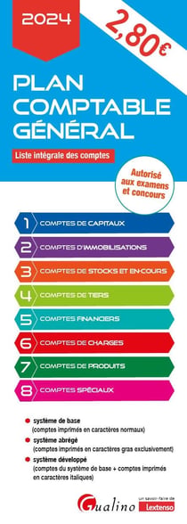 Plan comptable général : Liste intégrale des comptes