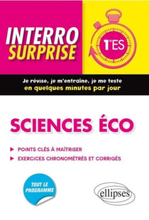 Interro surprise : Sciences éco - Première ES