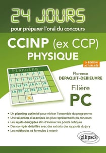 24 jours : physique - CCINP (ex CCP) - PC