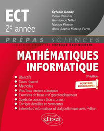 Mathématiques - informatique : prépas ECT 2e année - programme 2022