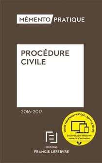 MEMENTO PROCEDURE CIVILE 2016 2017