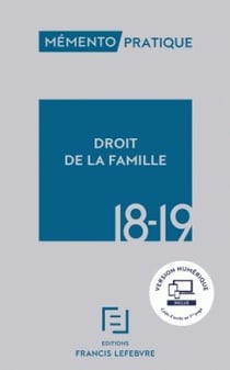 MEMENTO DROIT DE LA FAMILLE 2018-2019