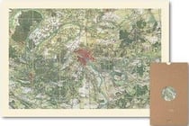 Carte géographie nostalgique : autour de Paris