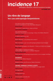 Pour une anthropologie benjaminienne