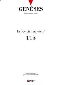 Revue Genèses n.115 : est-ce bien naturel? (édition 2019)
