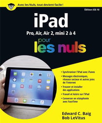 IPad édition iOS 10 pour les nuls