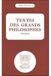 Textes des grands philosophes : Antiquité