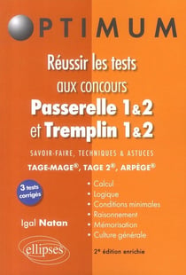 Réussir les tests aux concours Passerelle 1&2 et Tremplin 1&2 (2e édition)