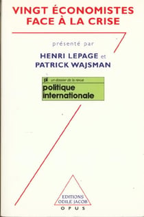 Vingt economistes face a la crise