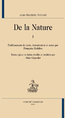 De la nature
