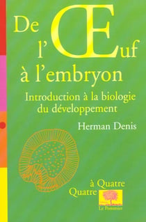 De l'oeuf à l'embryon