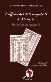 L'affaire des 315 magistrats de kinshasa - une purge neo mobutiste