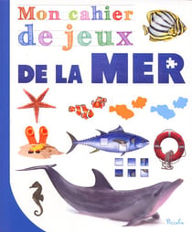 Mon cahier de jeux avec autocollants la mer