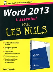 Word 2013 - l'essentiel pour les nuls