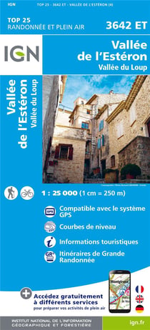 3642ET - Vallée de l'Esteron - vallée du loup