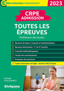 CRPE - toutes les épreuves d'admission - concours enseignant, master MEEF, ESPE (concours 2019)