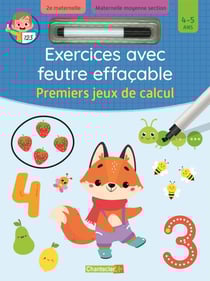 Exercices avec feutre effaçable : Premiers jeux de calcul