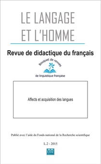 Affects et acquisition des langues