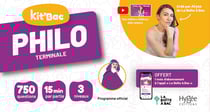 Kit'Bac Philo Terminale : 350 cartes, 750 questions et un mois d'abonnement à l'appli La Boîte à Bac pour réviser tout le programme de philosophie en s'amusant