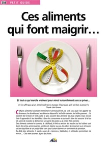 Ces aliments qui font maigrir