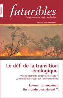 Futuribles 435, mars-avril 2020. Le défi de la transition écologique : L'avenir du mécénat