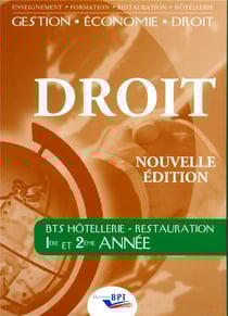 Droit - bts hôtellerie-restauration - 1re et 2e année