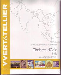 Timbres d'Asie, Inde - de Afganistan à Tibet (édition 2015)