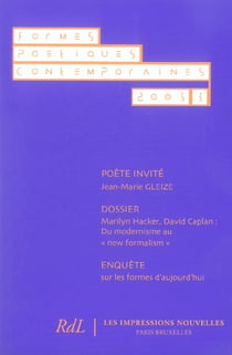 Formes poetiques contemporaines n.3