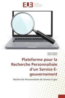 Plateforme pour la recherche personnalisee d'un service e-gouvernement - recherche personnalisee de