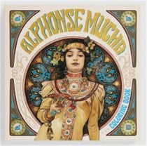 Alphonse Mucha coloring book