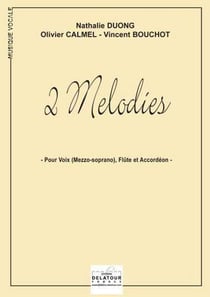 2 melodies pour mezzo-soprano, flûte et accordéon