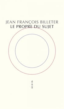 Le propre du sujet