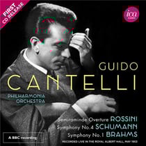 Guido Cantelli dirige Rossini, Schumann & Brahms