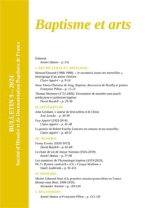 Baptisme et arts : Bulletin SHDBF 9 - 2024