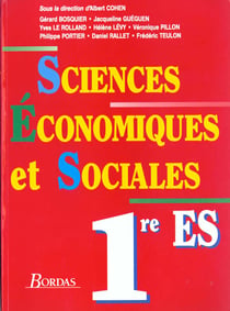 Sciences économiques et sociales 1ère es - livre élève