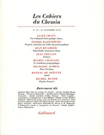 Les cahiers du chemin