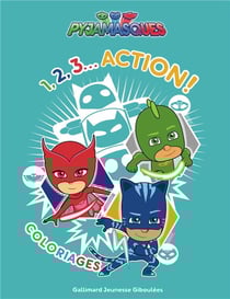 Les pyjamasques - 1,2,3 action ! coloriages