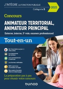 Concours animateur territorial, animateur principal - externe, interne, 3e voie, examen professionnel (édition 2021)