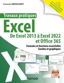 Travaux pratiques : Excel : de Excel 2013 à Excel 2022 et Office 365 - formules et fonctions essentielles - courbes et graphiques