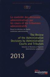 Recueil de décisions des hautes juridictions administratives 2012