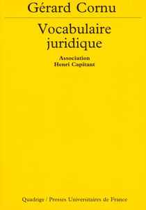 Vocabulaire juridique