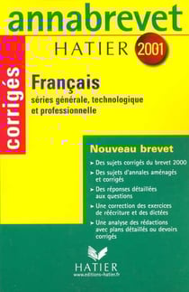 Annabrevet francais - corriges 2001