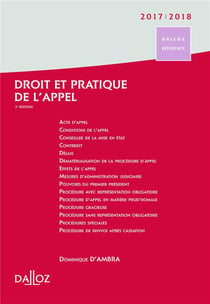 DROIT PRATIQUE APPEL 2017 2018