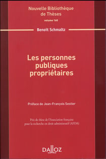Les personnes publiques propriétaires - Volume 160