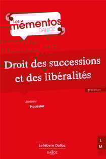 Droit des successions et des libéralités (3e édition)