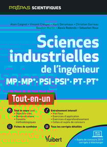 Sciences industrielles de l'ingénieur - MP-MP* PSI-PSI* PT-PT*