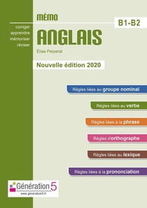 Mémo : Anglais - B1>B2 (édition 2020)