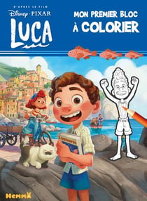 Disney pixar luca - mon premier bloc a colorier