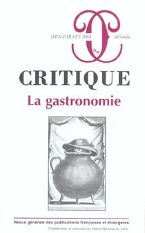 Revue Critique n.685 : la gastronomie