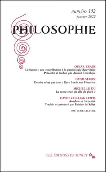 Revue Philosophie n.152 : Janvier 2022